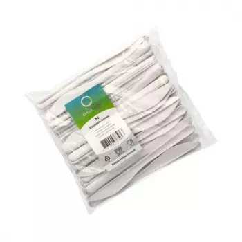 Garfo descartável Papstar 96428 polipropileno 50 unidades branco 185 mm