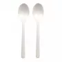 Colher de sopa descartável Papstar 96432 polipropileno branco 50 unidades