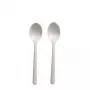 Colher de sopa descartável Papstar 96434 polipropileno branco 50 unidades