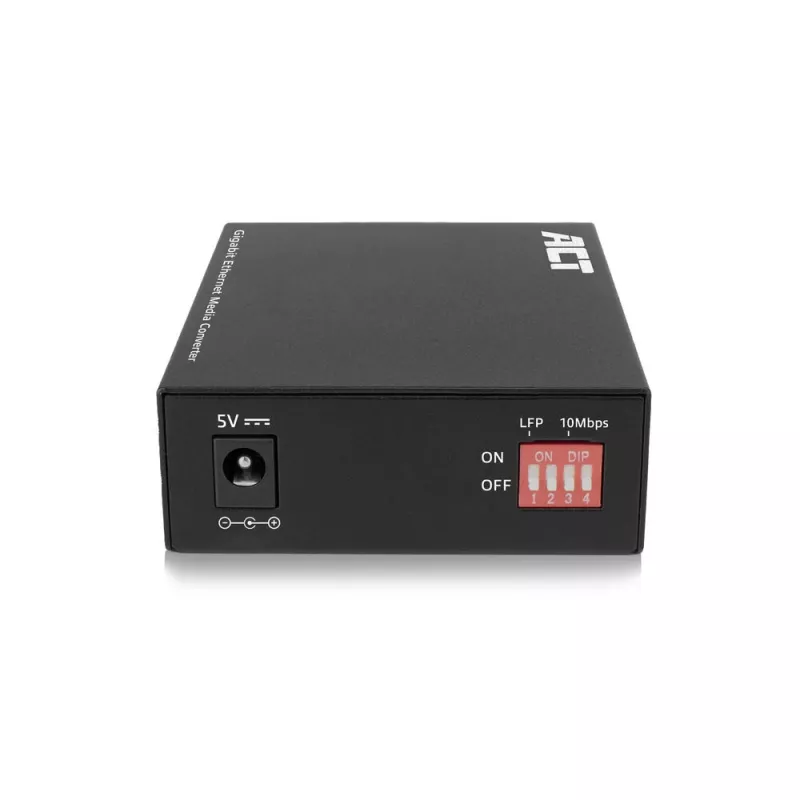 Conversor de suporte de rede ACT AC4451 1000 Mbit/s multimodo monomodo preto