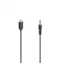 Hama 00200729 cabo de áudio 0,75 m 3,5 mm USB Type-C preto