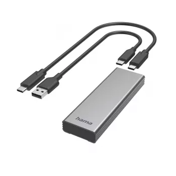 Caixa para SSD Hama 00200764 cinzento M.2 10 Gbit/s USB Type-C