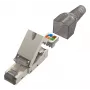 Hama 00200773 ficha RJ45 Cat6a blindada, sem ferramentas
