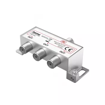 Divisor/combinador de cabo Hama 00205350 prateado
