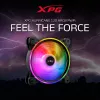 Ventoinha XPG HURRICANE 120 ARGB PWM preta, 12 cm, 600 RPM, 2000 RPM, preta