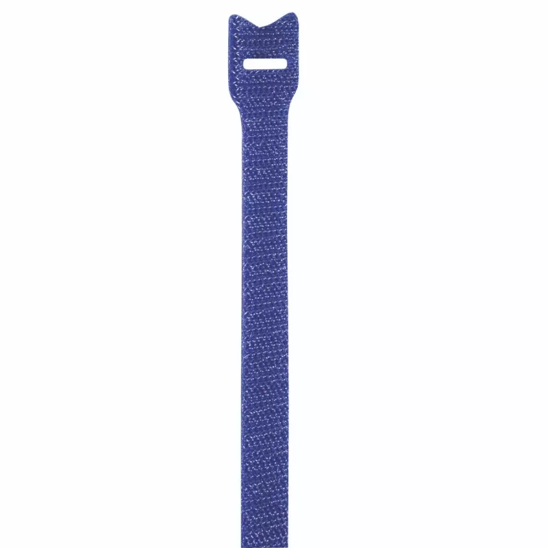 Abraçadeiras de cabos Hama 00221005 de velcro de nylon pretas, azuis 12 unid.