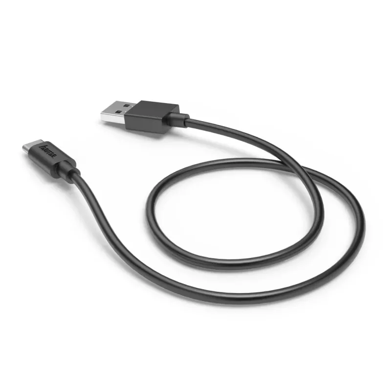 Cabo USB Hama 00201705 USB 2.0 0,5 m USB A USB C preto