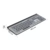 Teclado multidispositivo Hama WK-750, sem fios, retroiluminado, QWERTZ alemão, preto
