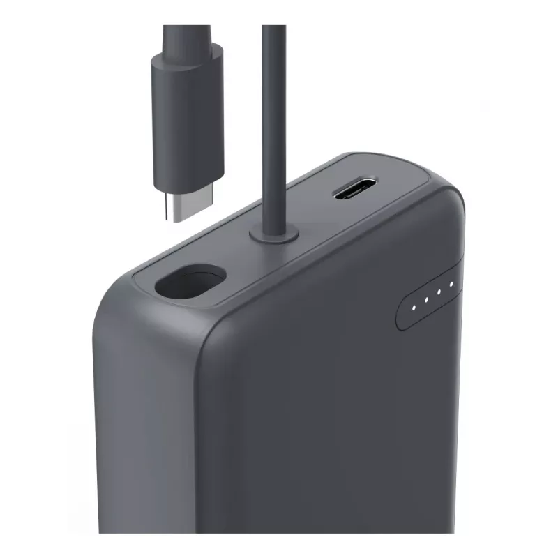 Hama «Travel» Power Pack com cabo, 10.000 mAh, 2 saídas: 2x USB-C, antracite