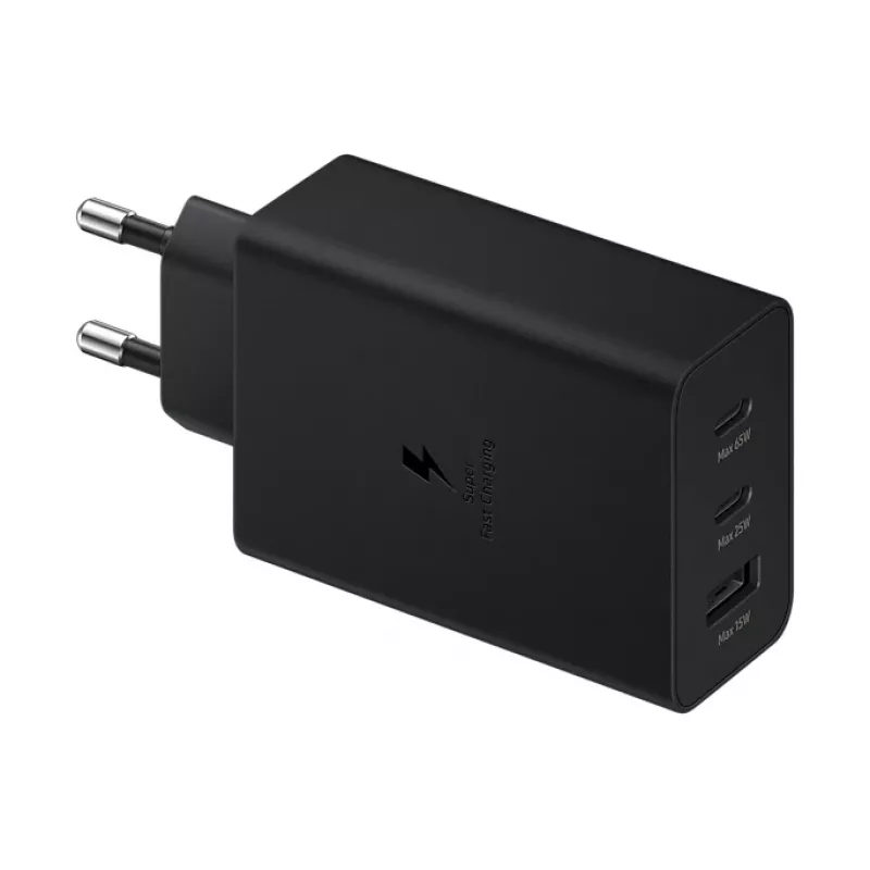 Carregador móvel Samsung EP-T6530NBEGWW universal preto AC carregamento rápido interior