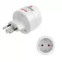 Adaptador de ficha de rede Hama 00223484 tipo J tipo C (ficha europeia) branco