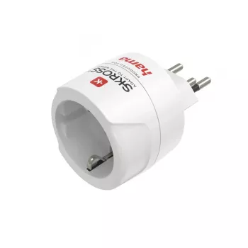Adaptador de ficha de rede Hama 00223484 tipo J tipo C (ficha europeia) branco