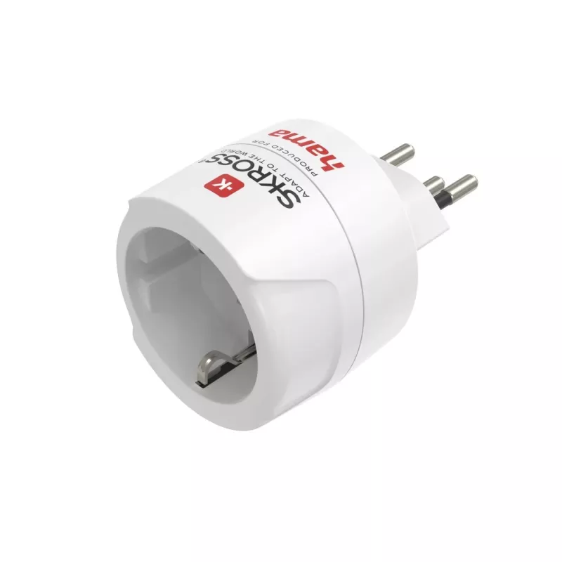 Adaptador de ficha de rede Hama 00223484 tipo J tipo C (ficha europeia) branco