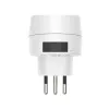 Adaptador de ficha de rede Hama 00223484 tipo J tipo C (ficha europeia) branco