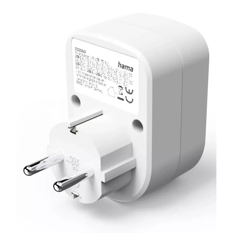 Extensão elétrica Hama 00223343 1 saída AC interior branco
