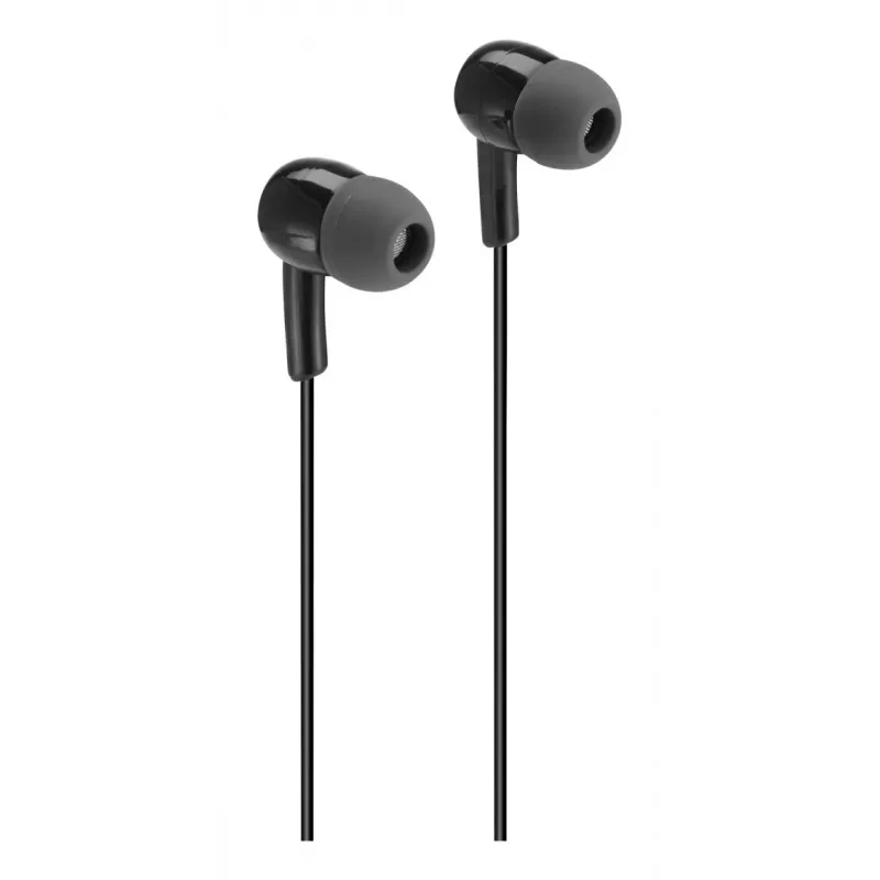 Auscultadores Hama Gloss II com fios intra-auriculares música preto, cinzento-escuro