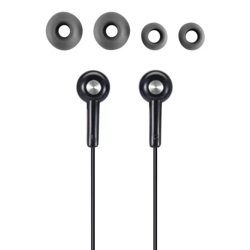 Auscultadores Hama Gloss II com fios intra-auriculares música preto, cinzento-escuro