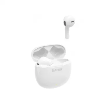 Headset Hama Action One True Wireless Stereo (TWS) intra-auriculares chamadas/música Bluetooth branco