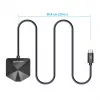 Dock/hub combo USB-C e USB-A Manhattan, portas (4): USB-A (x2) e USB-C (x2), 5 Gbit/s (USB 3.2 Gen1 também conhecido como USB 3.0), formato angular para fácil acesso às portas, alimentado por USB (não requer fonte de alimentação externa)
