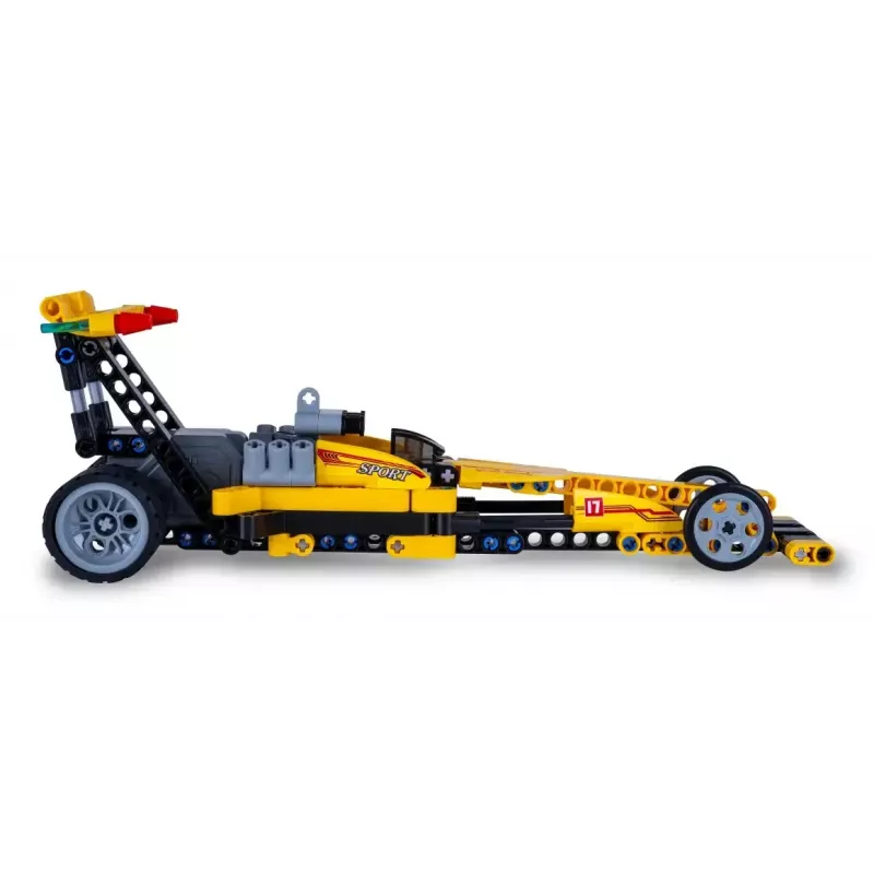 JAMARA CaDA Drag Racing 1:24 conjunto de blocos de construção, amarelo