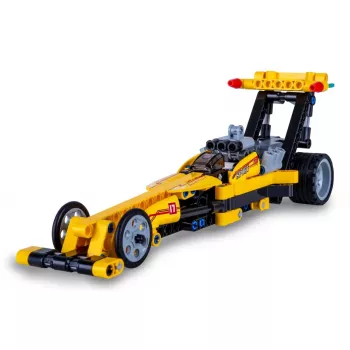 JAMARA CaDA Drag Racing 1:24 conjunto de blocos de construção, amarelo