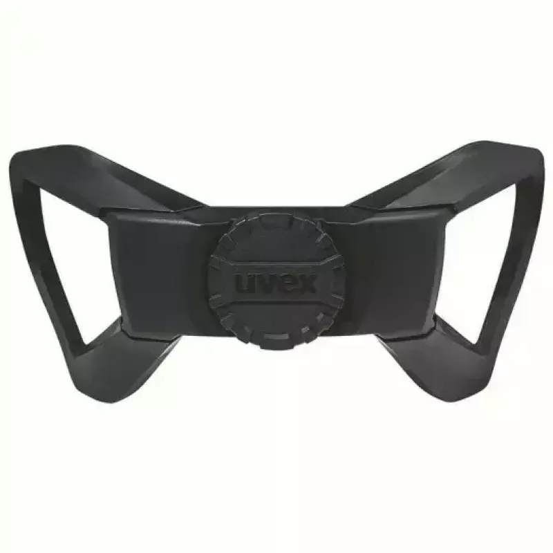 Proteção de cabeça de segurança UVEX 9731333 — plástico HDPE, vermelho, ajustável 51–65 cm
