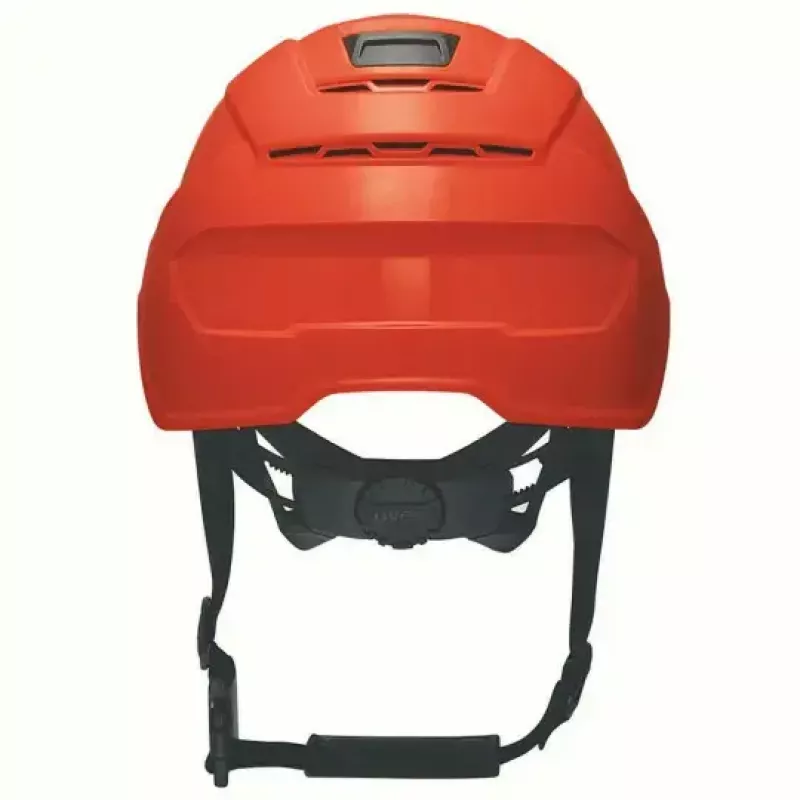 Proteção de cabeça de segurança UVEX 9731333 — plástico HDPE, vermelho, ajustável 51–65 cm