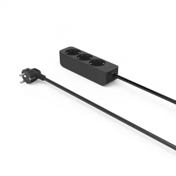 Hama 00223012 extensão elétrica 1,4 m 3 tomadas AC interior preto