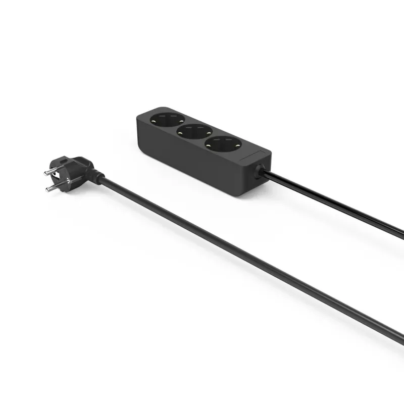 Hama 00223012 extensão elétrica 1,4 m 3 tomadas AC interior preto