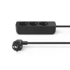 Hama 00223012 extensão elétrica 1,4 m 3 tomadas AC interior preto