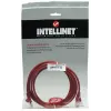 Intellinet 319898 cabo de rede patch RJ-45 Cat5e UTP, 7,5 m, moldado, sem gancho, vermelho