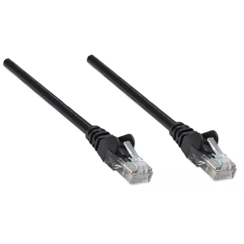 Intellinet 320788 cabo de rede patch RJ-45 Cat5e UTP, 7,5 m, moldado, sem gancho, preto