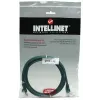 Cabo de rede Intellinet, Cat5e, 7,5 m, verde, CCA, U/UTP, PVC, RJ45, contactos banhados a ouro, proteção da patilha, proteção anti-dobra, garantia vitalícia
