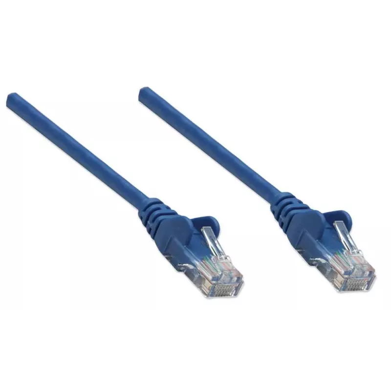 Intellinet 319874 cabo de rede RJ-45 Cat5e UTP, 7,5 m, com proteção anti-dobra, azul