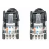 Cabo de rede Intellinet, Cat6, 2 m, preto, CCA, U/UTP, PVC, RJ45, contactos banhados a ouro, proteção da patilha, proteção anti-dobra, garantia vitalícia