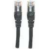 Cabo de rede Intellinet, Cat6, 2 m, preto, CCA, U/UTP, PVC, RJ45, contactos banhados a ouro, proteção da patilha, proteção anti-dobra, garantia vitalícia