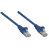 Cabo de rede Intellinet, Cat6, 2 m, azul, CCA, U/UTP, PVC, RJ45, contactos banhados a ouro, proteção da patilha, proteção anti-dobra, garantia vitalícia