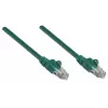Cabo de rede Intellinet, Cat6, 2 m, verde, CCA, U/UTP, PVC, RJ45, contactos banhados a ouro, snagless, proteção anti-dobra, garantia vitalícia