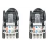 Cabo de rede Intellinet, Cat6, 1,5 m, preto, CCA, U/UTP, PVC, RJ45, contactos banhados a ouro, sem patilha, alívio de tensão, garantia vitalícia