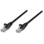 Intellinet 320764 cabo de rede patch, RJ45 (M) para RJ45 (M), Cat5e, U/UTP, 3 m, moldado, sem ganchos, preto