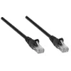 Intellinet 320764 cabo de rede patch, RJ45 (M) para RJ45 (M), Cat5e, U/UTP, 3 m, moldado, sem ganchos, preto