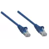 Cabo de rede patch Intellinet, Cat5e, 2 m, azul, CCA, U/UTP, PVC, RJ45, contactos banhados a ouro, sem patilha, proteção contra dobras moldada, garantia vitalícia