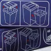 Sacos de plástico Rexel AS1000 para destruidoras de documentos de escritório grandes 115 l (pack de 100)