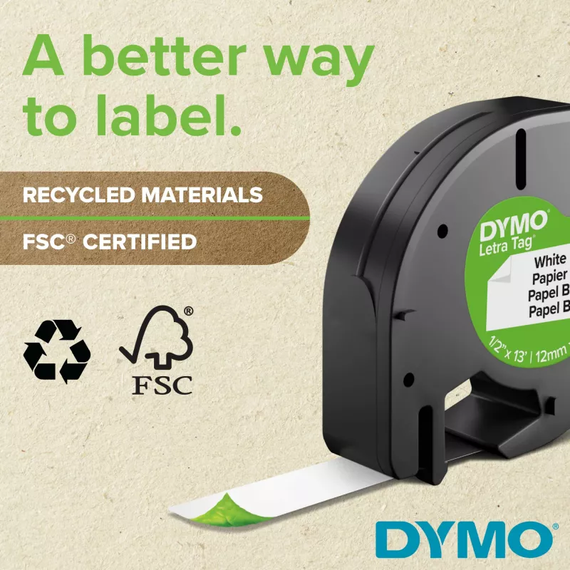 DYMO LetraTag ® 100T - máquina de etiquetar QWZ, QWERTZ, térmica direta / transferência térmica, cinzento