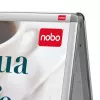 Nobo Essence A2 sinal de pavimento em A, prateado, alumínio, 485 mm, 850 mm