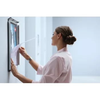 Nobo Essence A2 cobertura de substituição para moldura de cartaz, cobertura de substituição para suporte de sinalização/expositor de informações, 420 mm, 0,2 mm, 594 mm