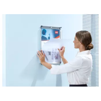 Nobo Essence A2 cobertura de substituição para moldura de cartaz, cobertura de substituição para suporte de sinalização/expositor de informações, 420 mm, 0,2 mm, 594 mm