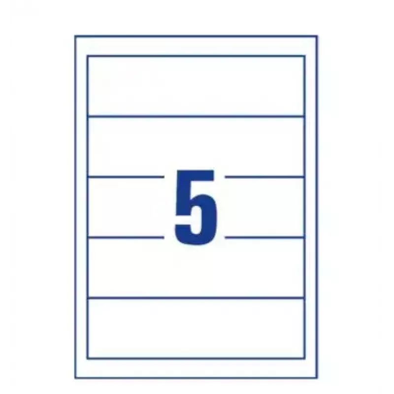 Avery Zweckform C32267-25 etiquetas para dossiers 54 x 190 mm, branco