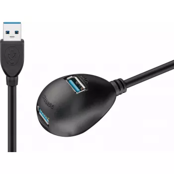 Cabo de extensão USB 3.0 Goobay 95918 preto