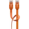 Cabo de rede plano Goobay CAT 6 U/UTP laranja 1,5 m